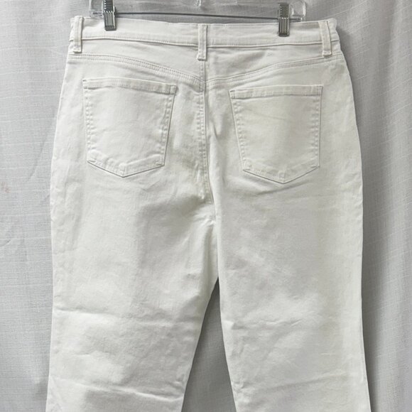 NWOT Gloria Vanderbilt White Jeans. Size: 14 Short - Picture 3 of 6
